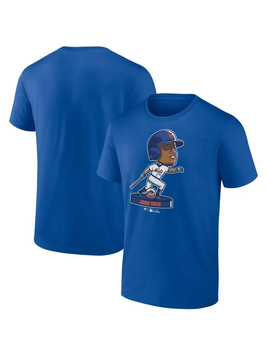 Мужская футболка с качающейся головой Хуана Сото Рояла из команды New York Mets Fanatics — изображение 1 из 3, королевский