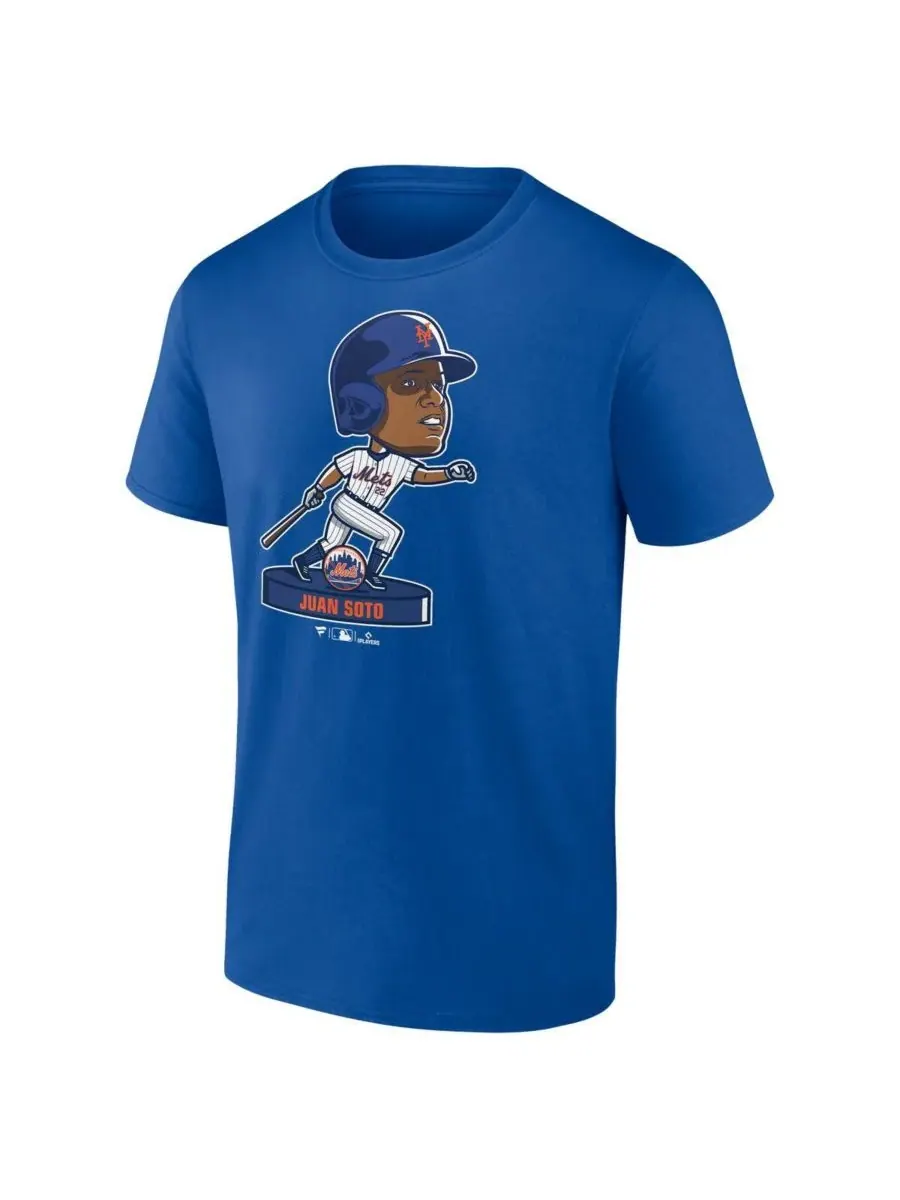 Мужская футболка с качающейся головой Хуана Сото Рояла из команды New York Mets Fanatics — изображение 2 из 3, королевский