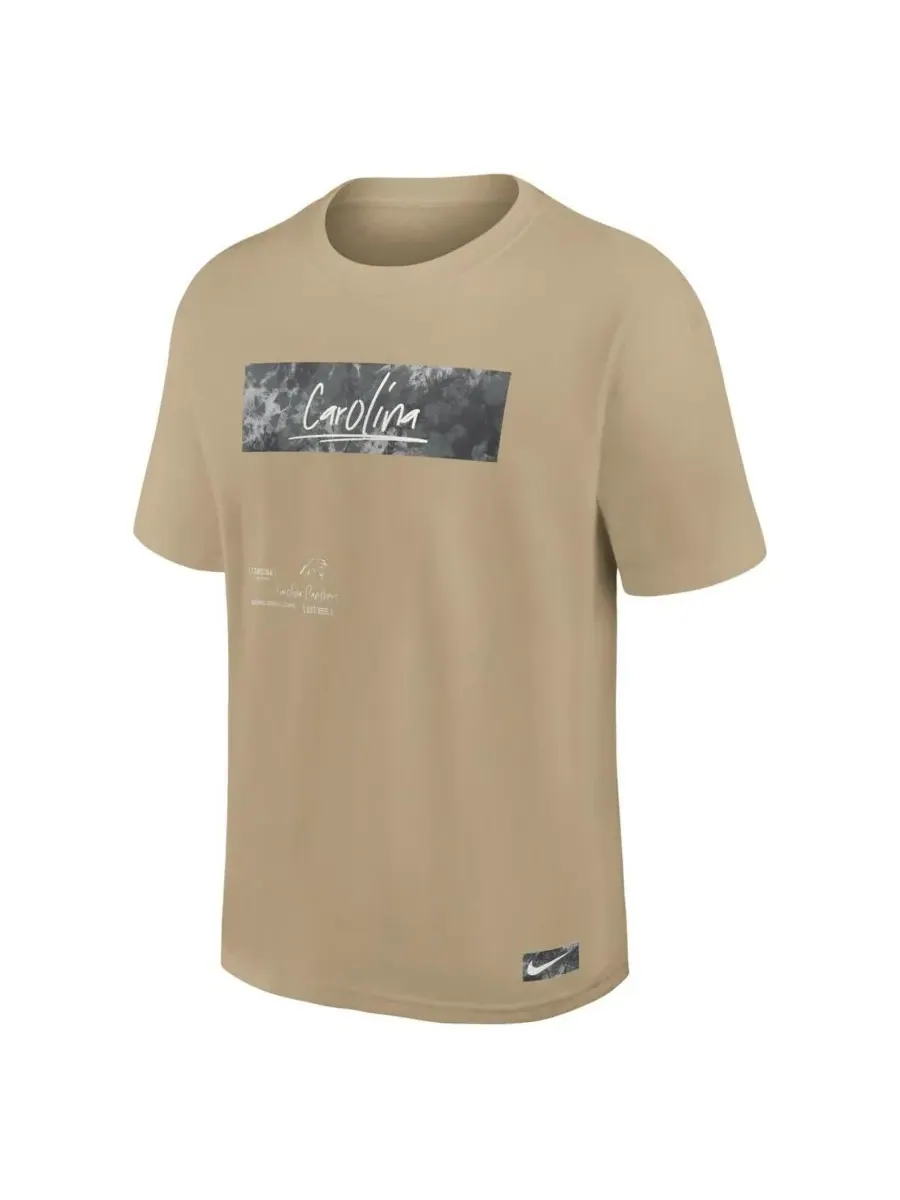 Мужская футболка Tan Carolina Panthers Statement Max90 Nike — изображение 3 из 3, бежевый