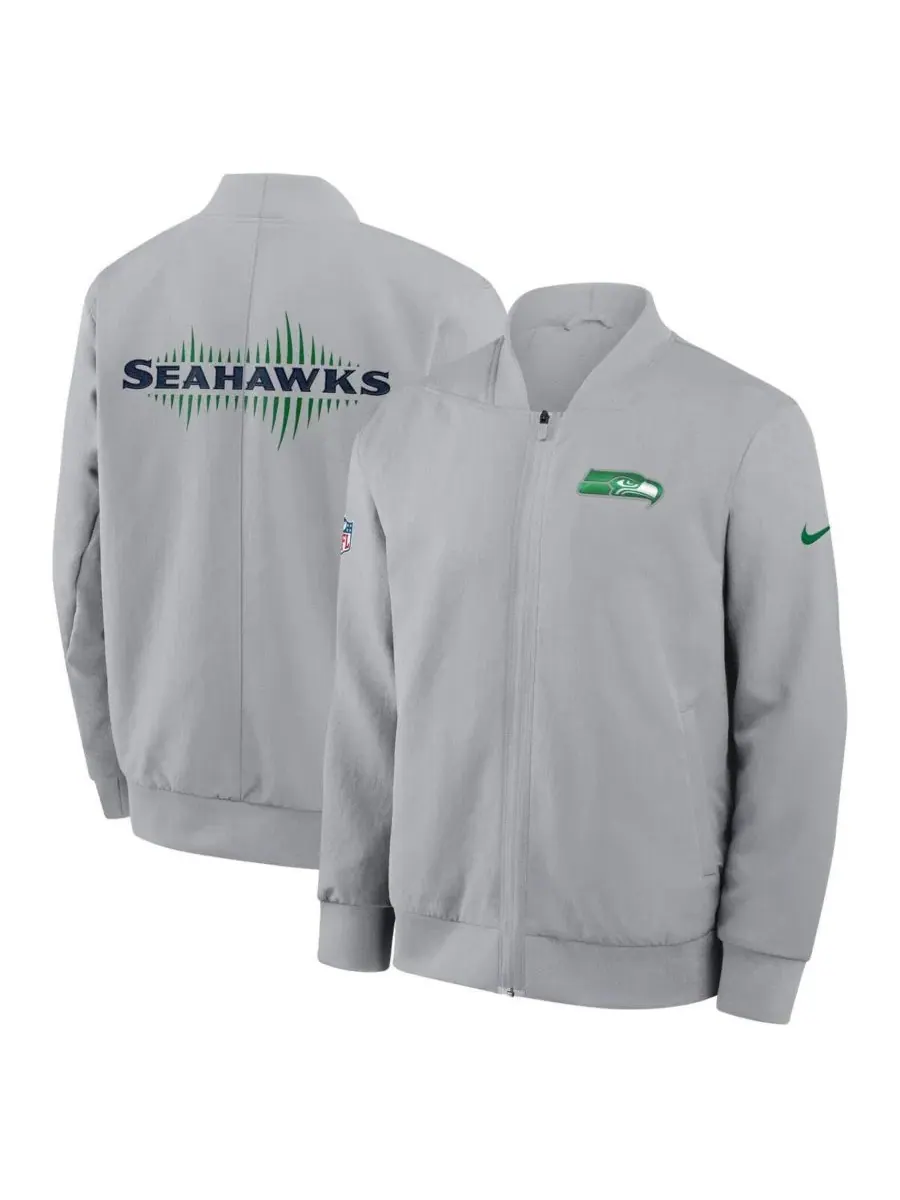 Куртка-бомбер Nike Seattle Seahawks 2025 Rivalries Collection — изображение 1 из 3, серый