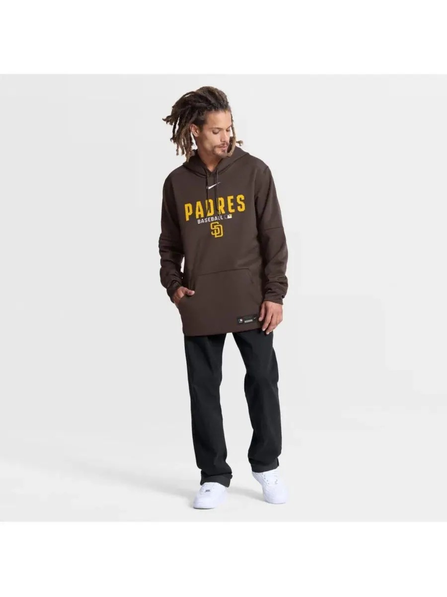 Худи с длинным рукавом, съемными рукавами, Therma-FIT, San Diego Padres Authentic Collection Nike — изображение 3 из 5