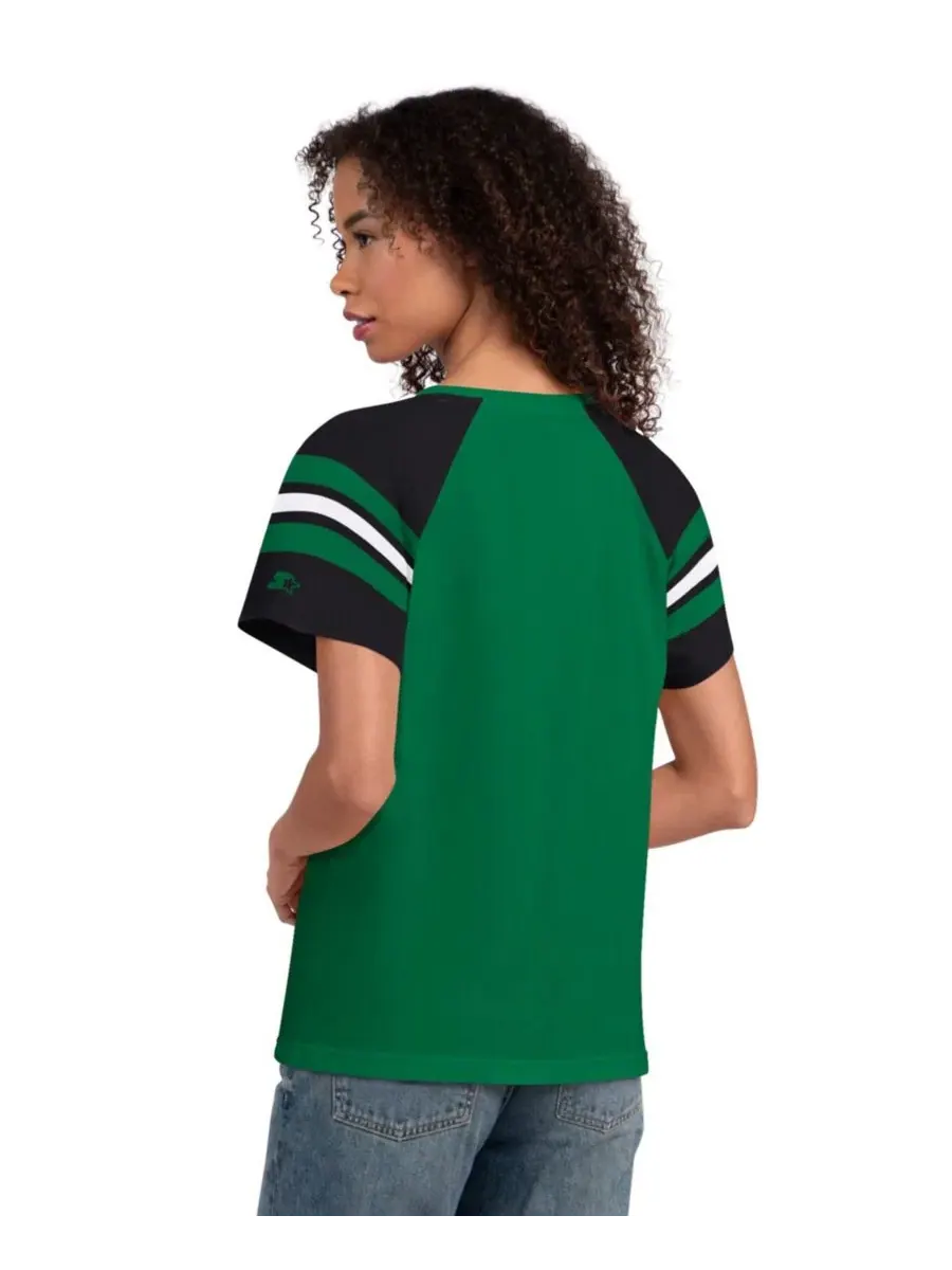 Футболка-реглан с длинным рукавом Philadelphia Eagles Game On Notch Neck Starter — изображение 2 из 3, зеленый