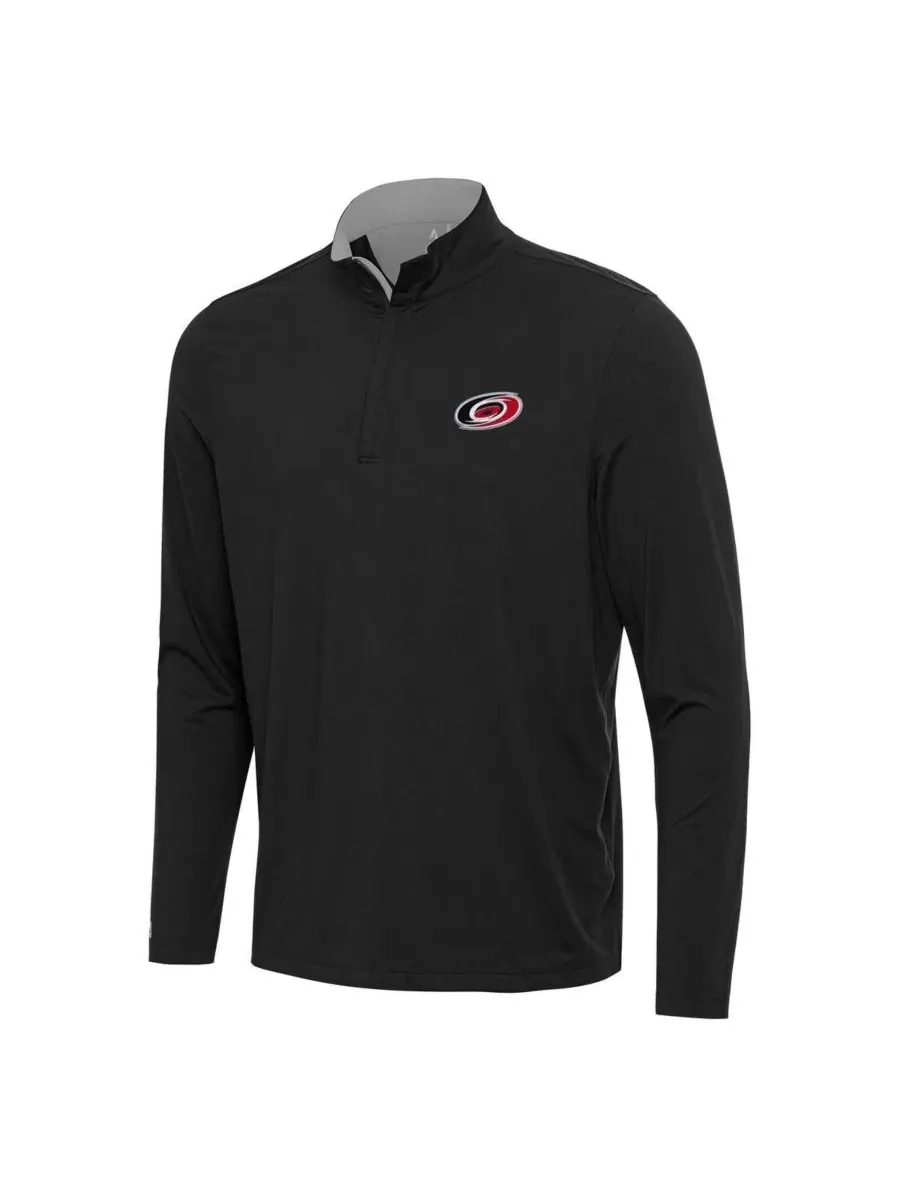Пуловер с четверть-молнией Content, Carolina Hurricanes Antigua — серый