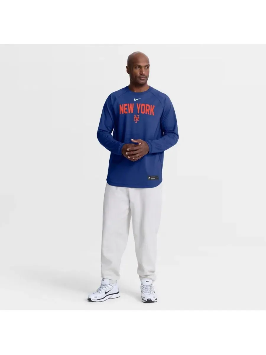 Свитшот с регланом Dri-FIT New York Mets Authentic Collection Nike — изображение 4 из 5, королевский