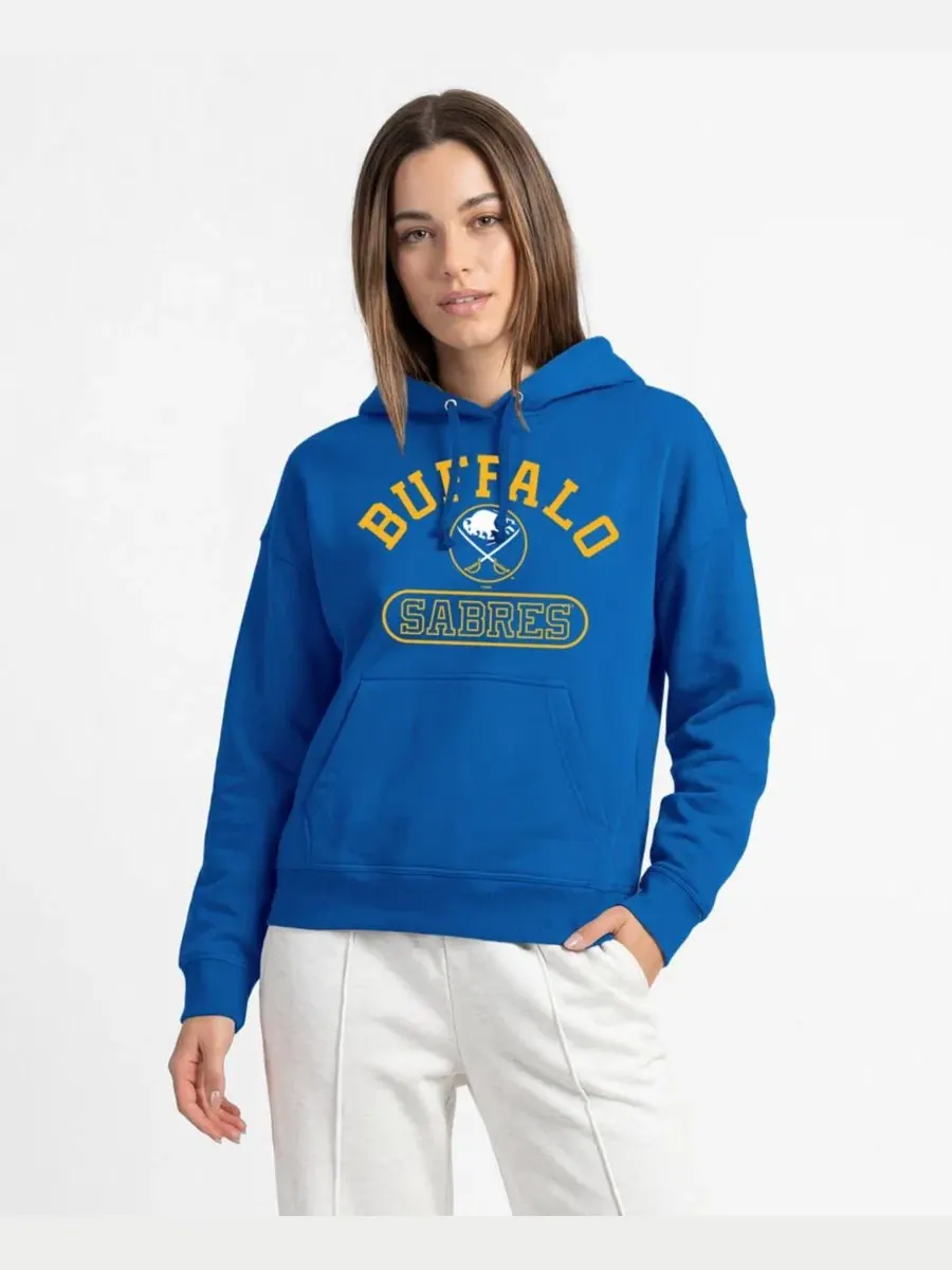 Женское худи с принтом Buffalo Sabres, модель Arched Pill Box Champion — изображение 1 из 5, королевский