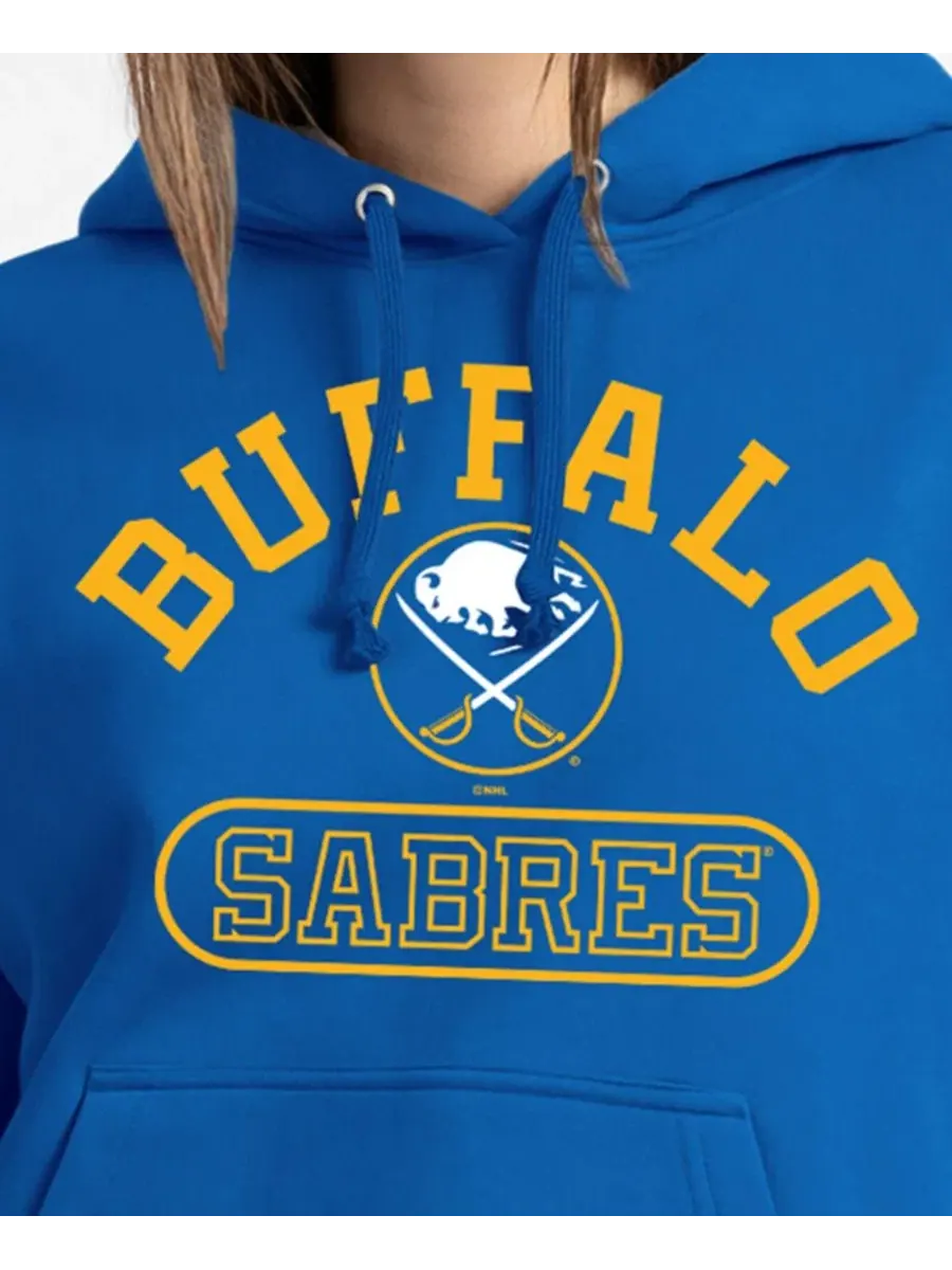 Женское худи с принтом Buffalo Sabres, модель Arched Pill Box Champion — изображение 5 из 5, королевский