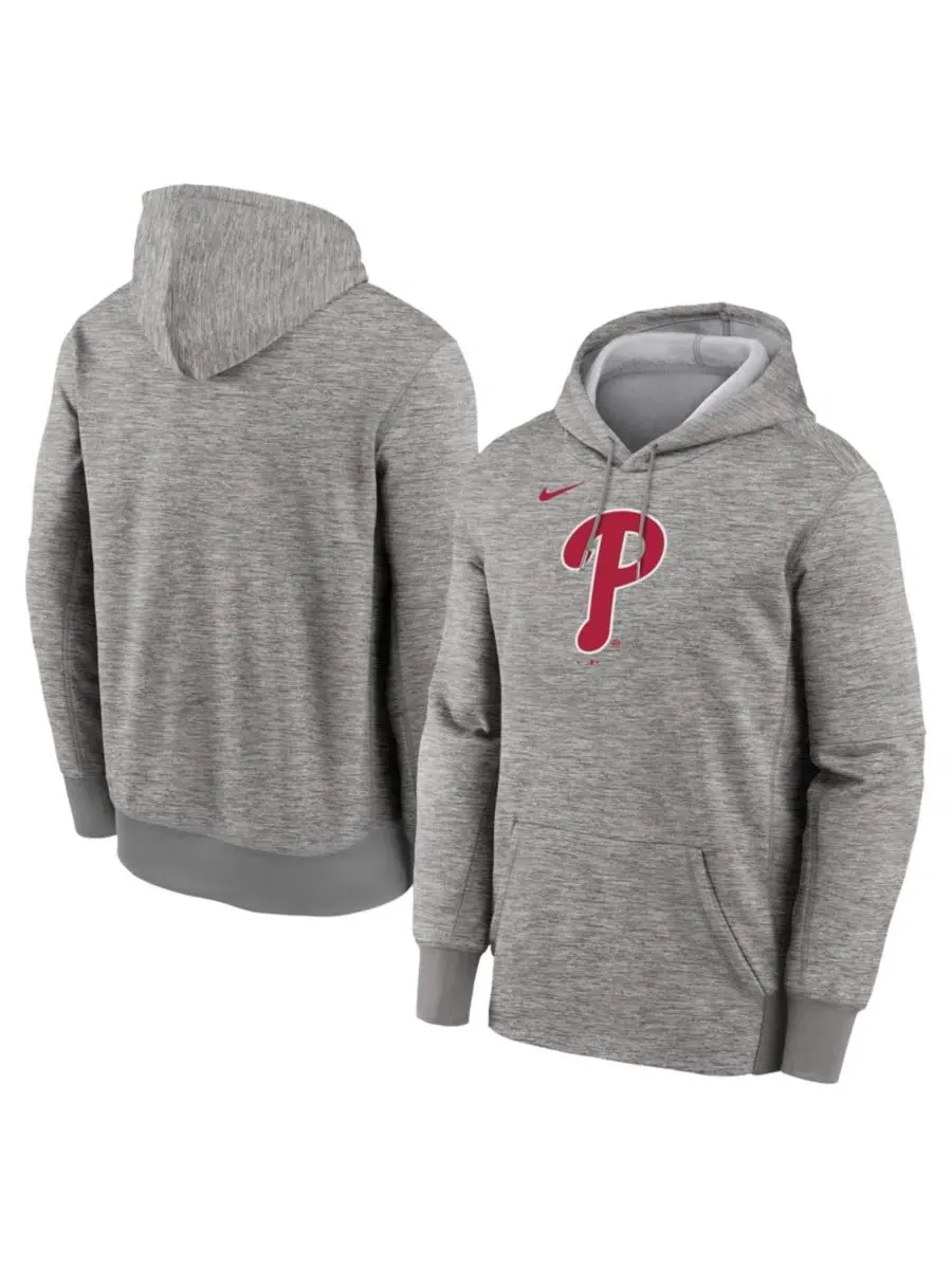 Худи с капюшоном с логотипом Philadelphia Phillies Nike — изображение 1 из 3, серый
