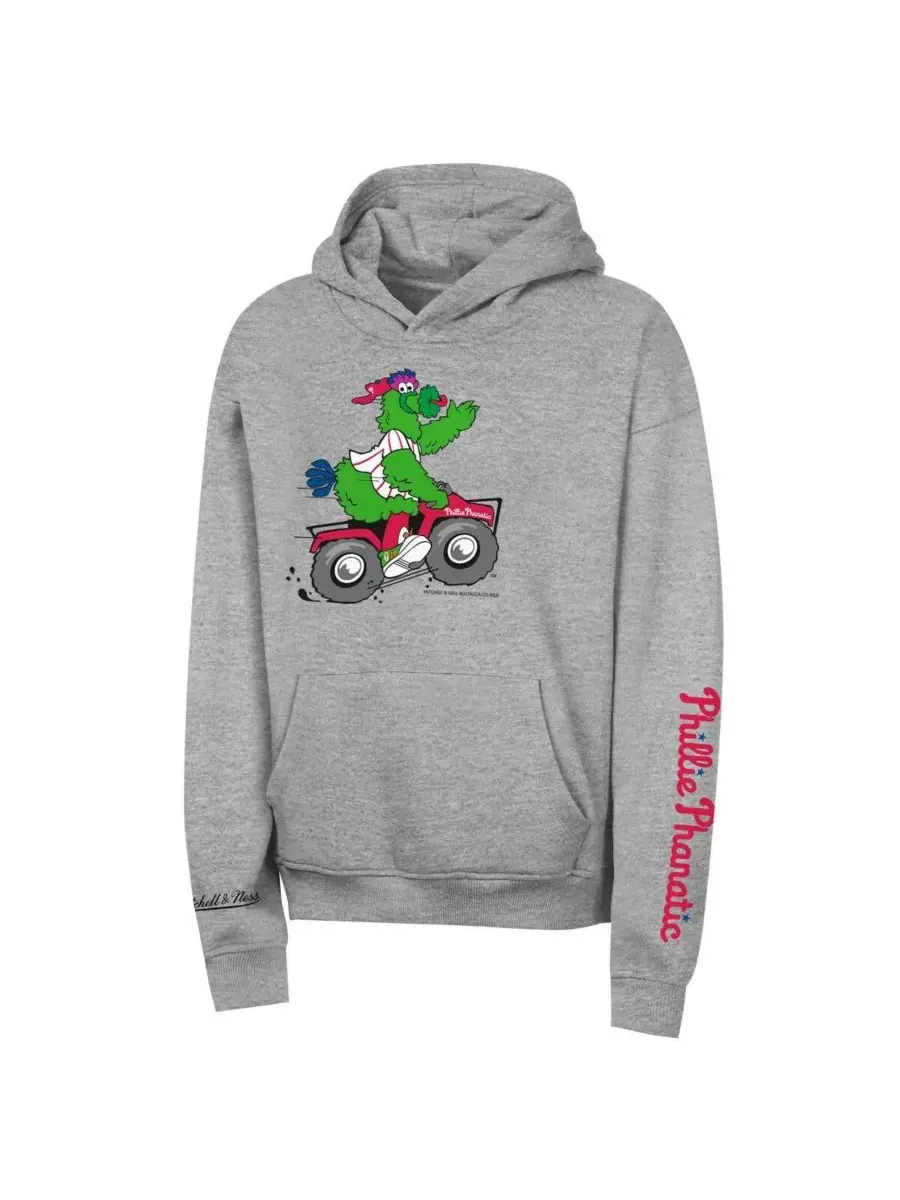 Худи с принтом Philadelphia Phillies, модель Iconic Phanatic Outerstuff — изображение 2 из 3, серый