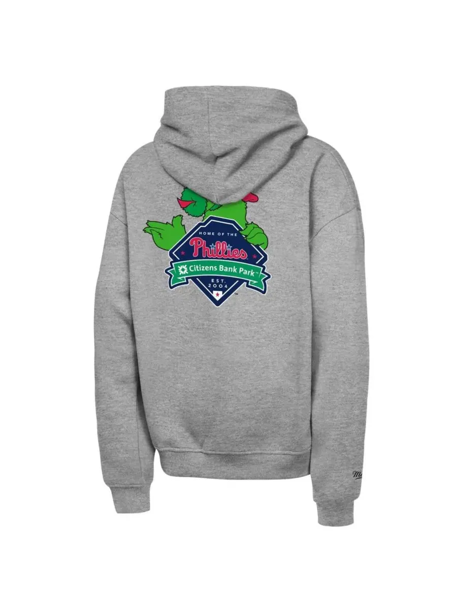 Худи с принтом Philadelphia Phillies, модель Iconic Phanatic Outerstuff — изображение 3 из 3, серый