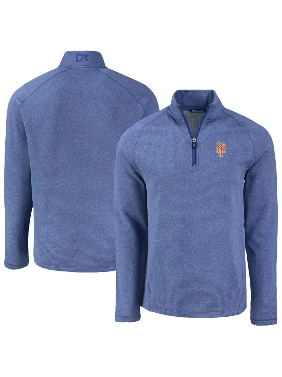 Флисовая кофта с четверть-застежкой, с длинным рукавом, Peshastin Eco Fleece Raglan Quarter-Zip — изображение 1 из 3, синий