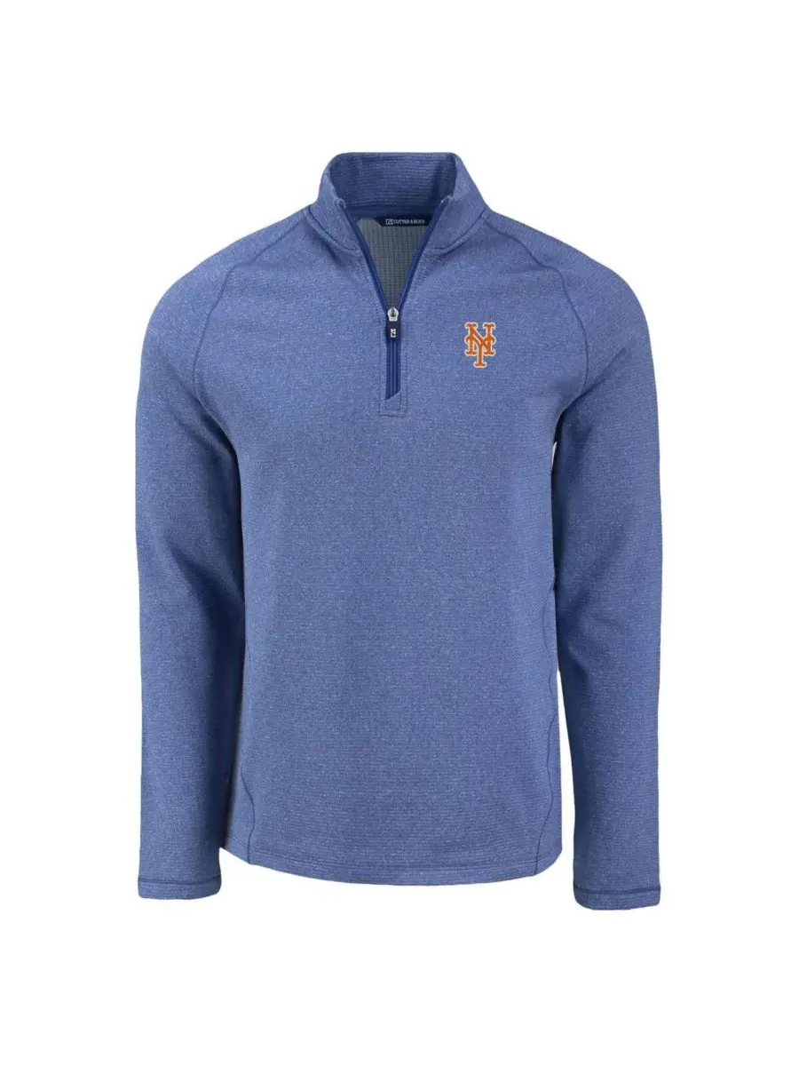 Флисовая кофта с четверть-застежкой, с длинным рукавом, Peshastin Eco Fleece Raglan Quarter-Zip — изображение 2 из 3, синий