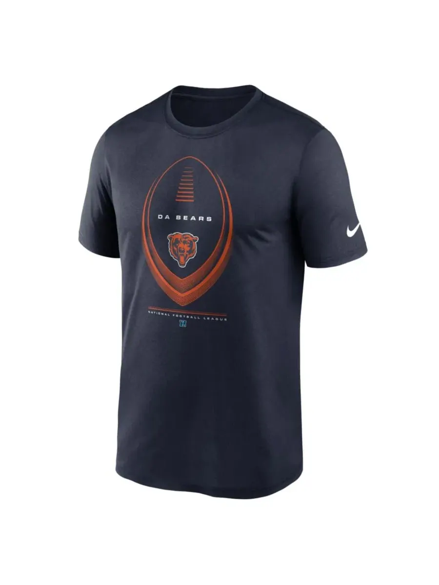 Футболка Nike Chicago Bears Legend Icon Dri-FIT — изображение 3 из 4, темно-синий