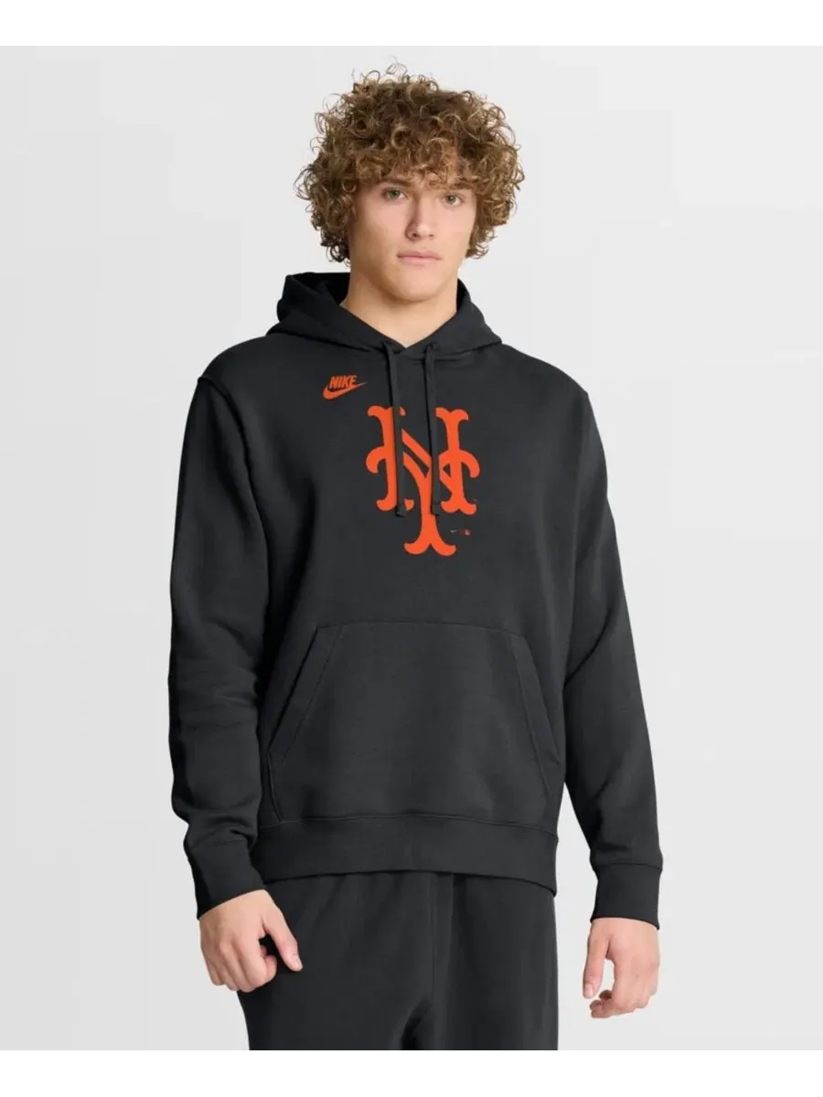 Худи с капюшоном с принтом Cooperstown Collection Logo Club Nike — изображение 1 из 4, черный