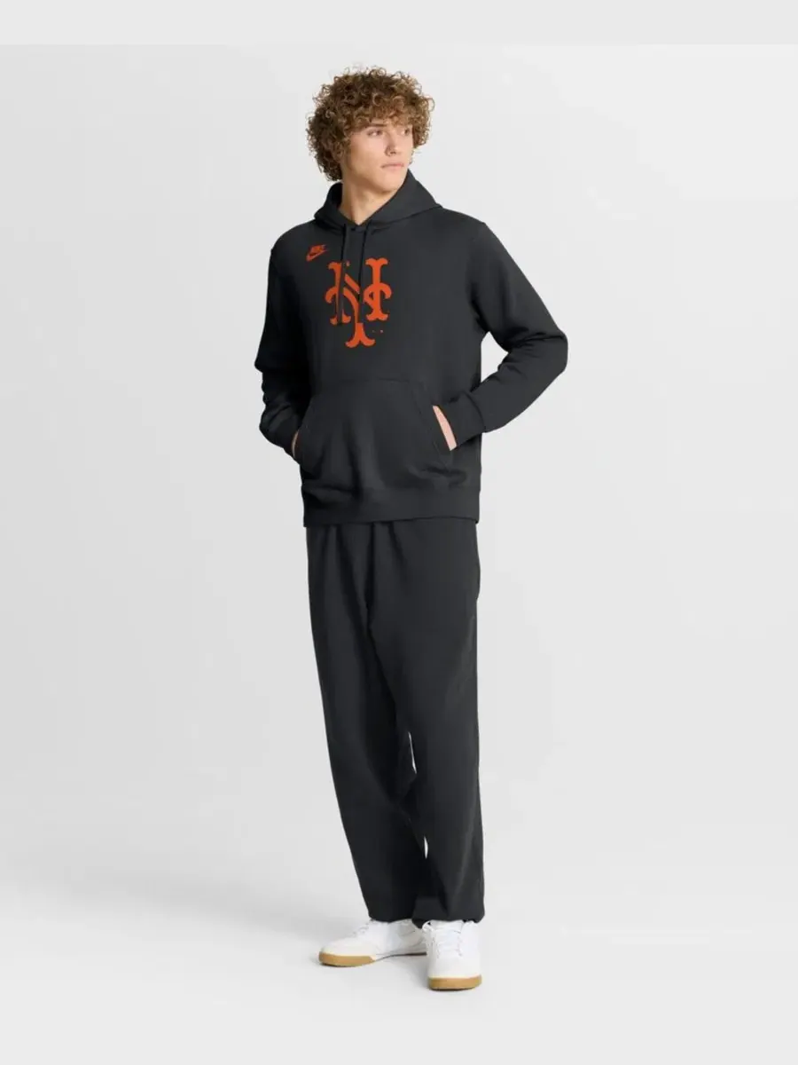 Худи с капюшоном с принтом Cooperstown Collection Logo Club Nike — изображение 3 из 4, черный