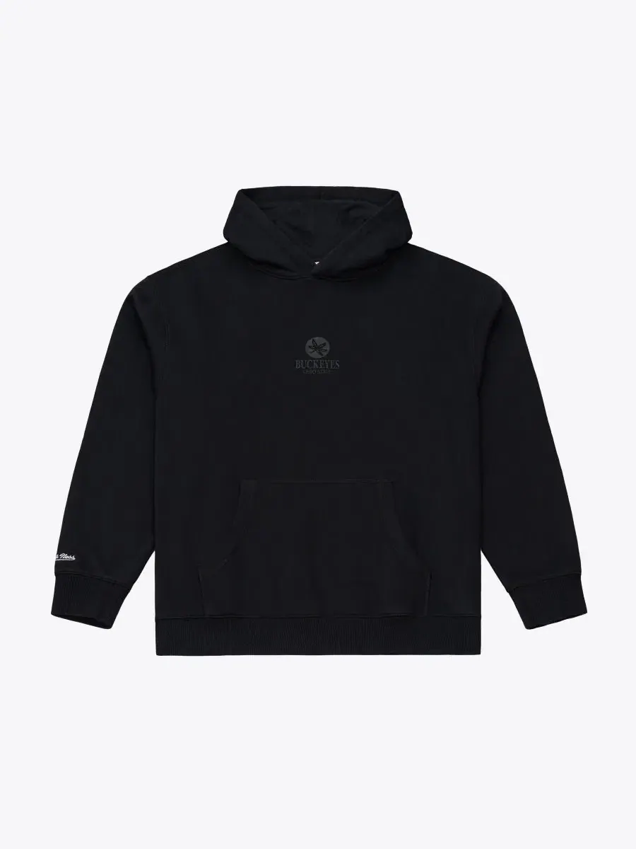 Худи из флиса с вышивкой Mitchell & Ness — изображение 1 из 3, черный