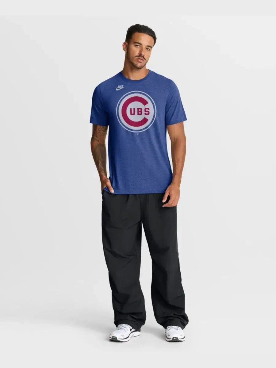 Футболка с принтом Cooperstown Logo Tri-Blend Nike — изображение 3 из 3, синий