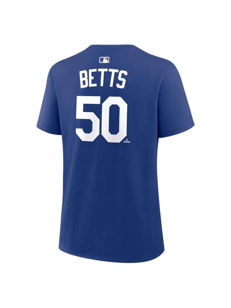 Футболка с принтом Mookie Betts Royal Los Angeles Dodgers Nike — изображение 3 из 3, королевский