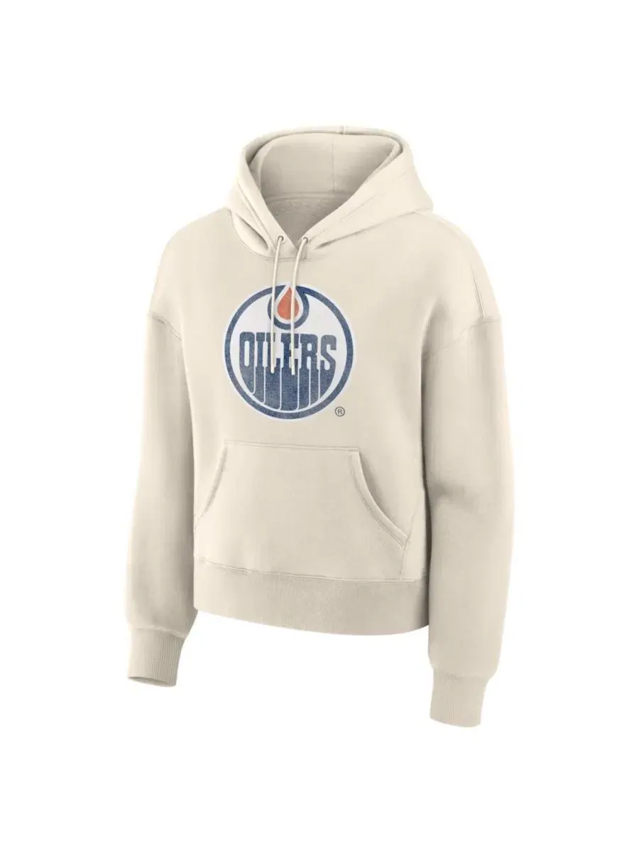 Худи с принтом модели Distressed Logo Fanatics — изображение 3 из 3, бежевый