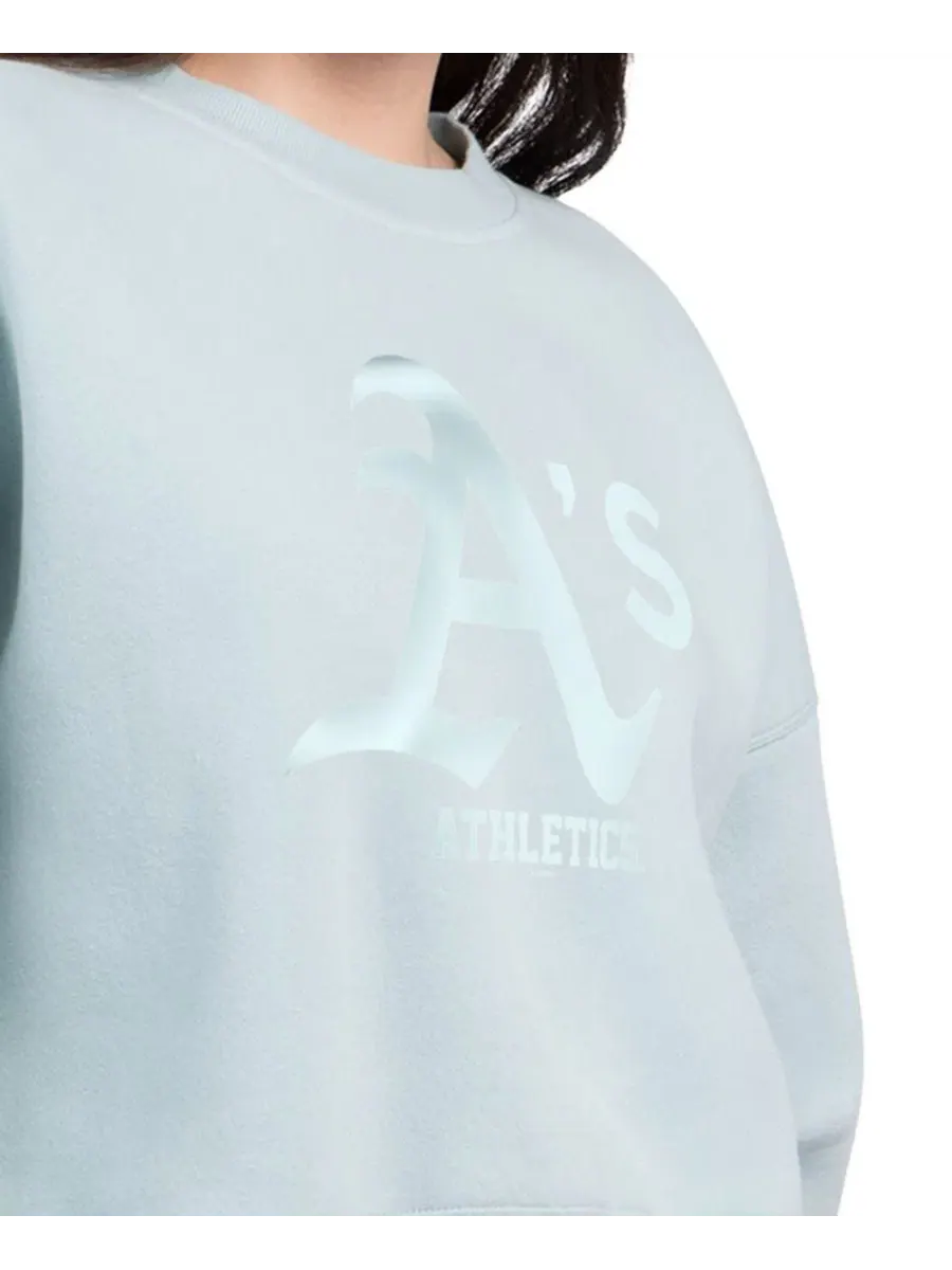 Свитшот женский с принтом Athletics Pastels Boxy Fleece Starter — изображение 3 из 3, мята
