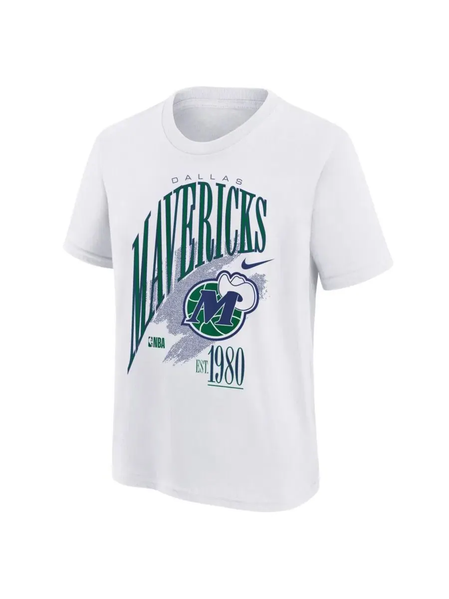 Футболка с принтом Max90 Dallas Mavericks Hardwood Classics Champs Nike — изображение 2 из 3, белый