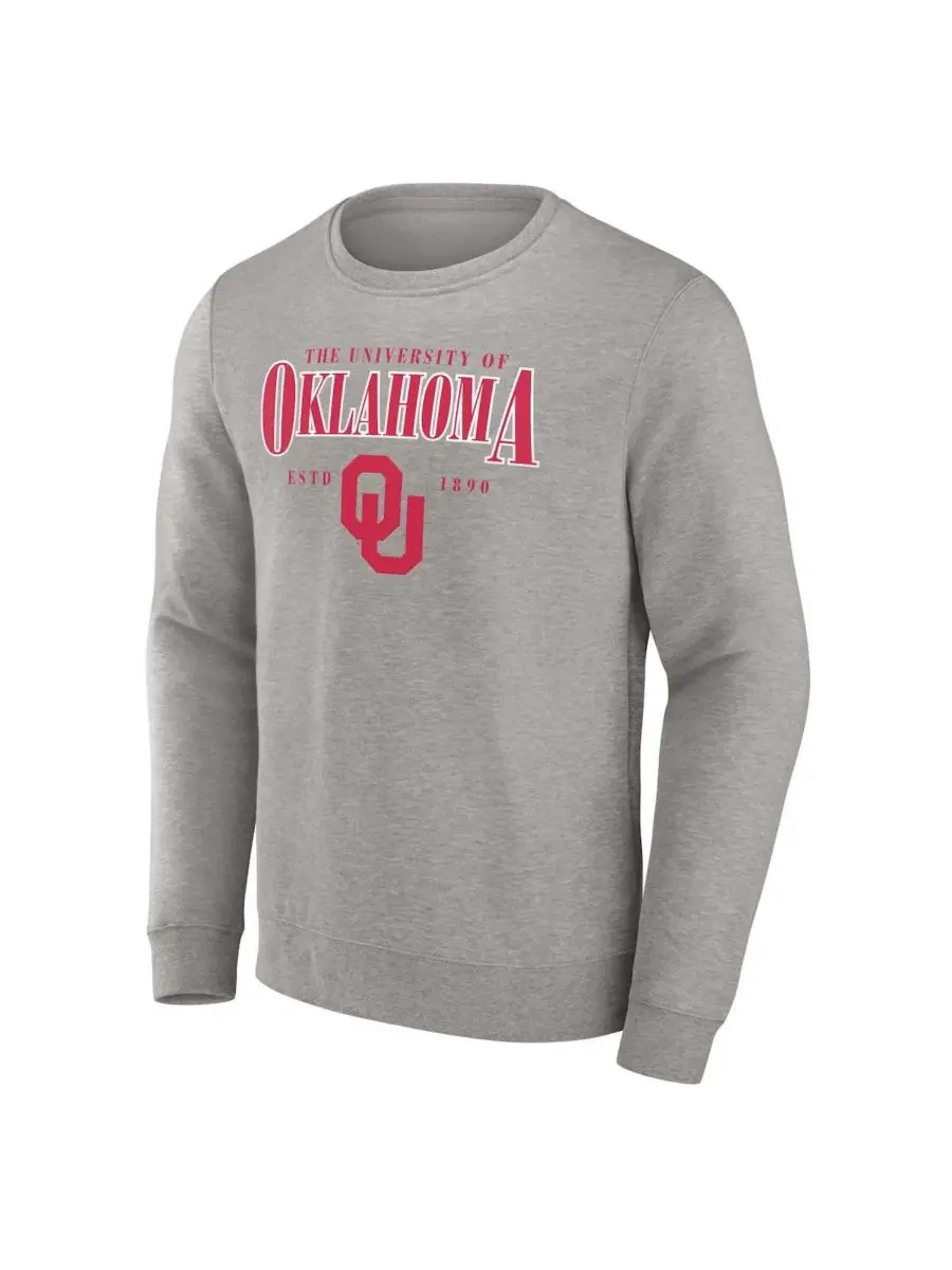 Свитшот с принтом Act Fast Fleece Pullover Fanatics — изображение 2 из 3, серый