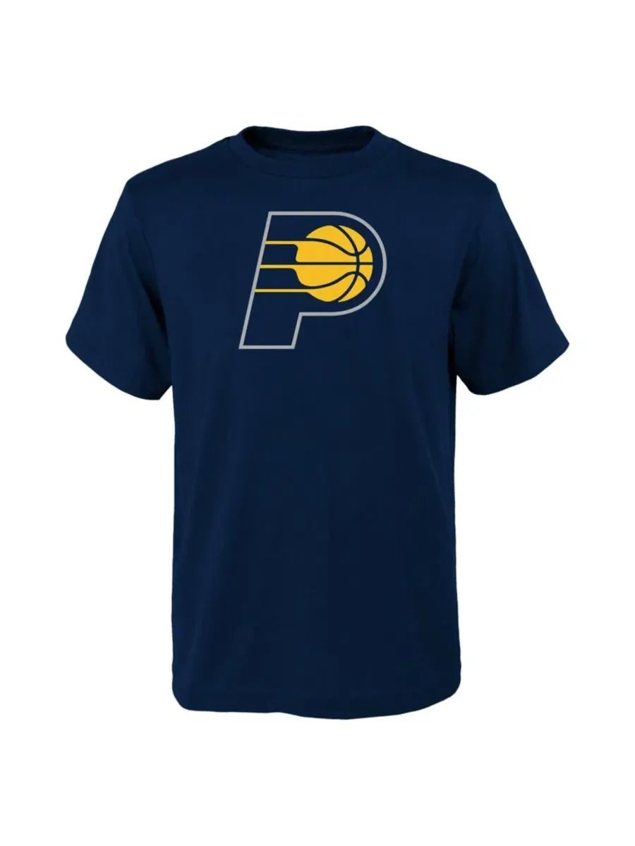 Футболка с принтом Indiana Pacers Primary Logo Outerstuff — изображение 1 из 1, темно-синий