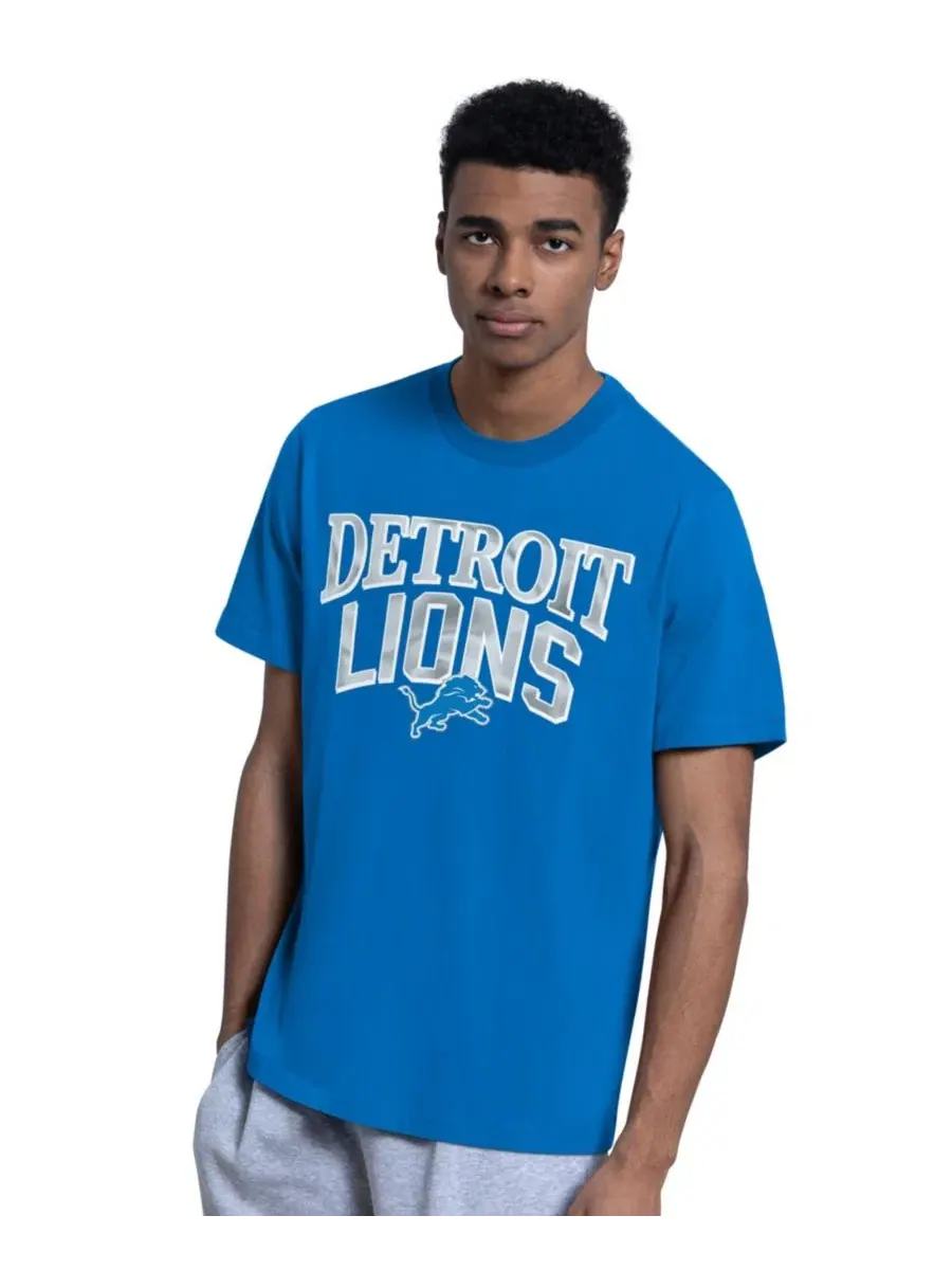 Комплект из 2 футболок с логотипом Detroit Lions Starter — изображение 5 из 5, синий серый