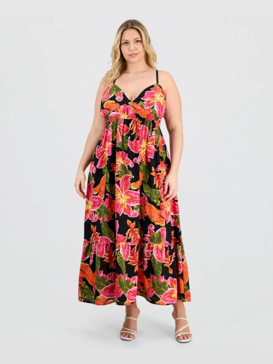 Платье с принтом Simona Tropical FULL CIRCLE TRENDS, Simona Tropical — изображение 1 из 3
