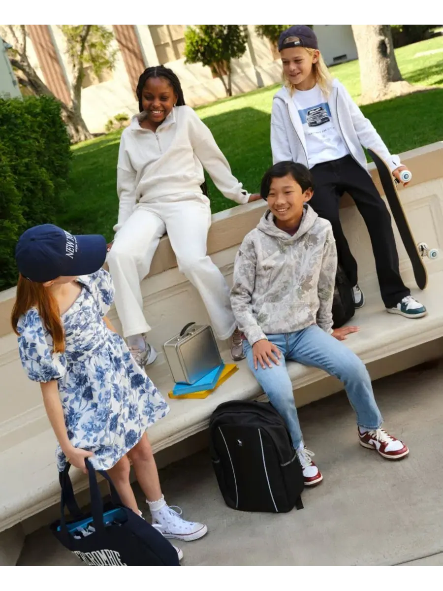 Комплект из худи с принтом, футболки и джинсов Athletic Department abercrombie kids, Rizz — изображение 10 из 16