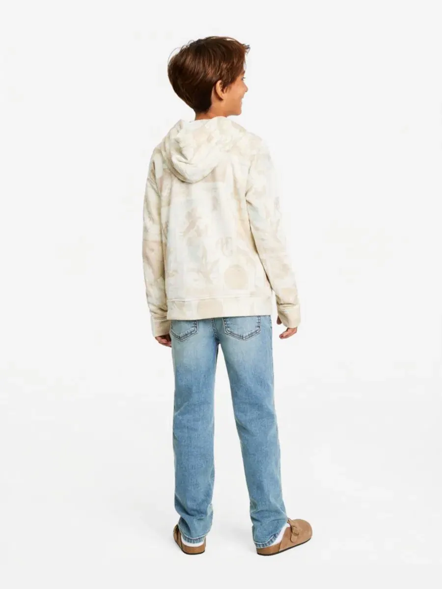 Комплект мальчика: худи с принтом, футболка и джинсы прямого кроя abercrombie kids, For Real — изображение 9 из 12