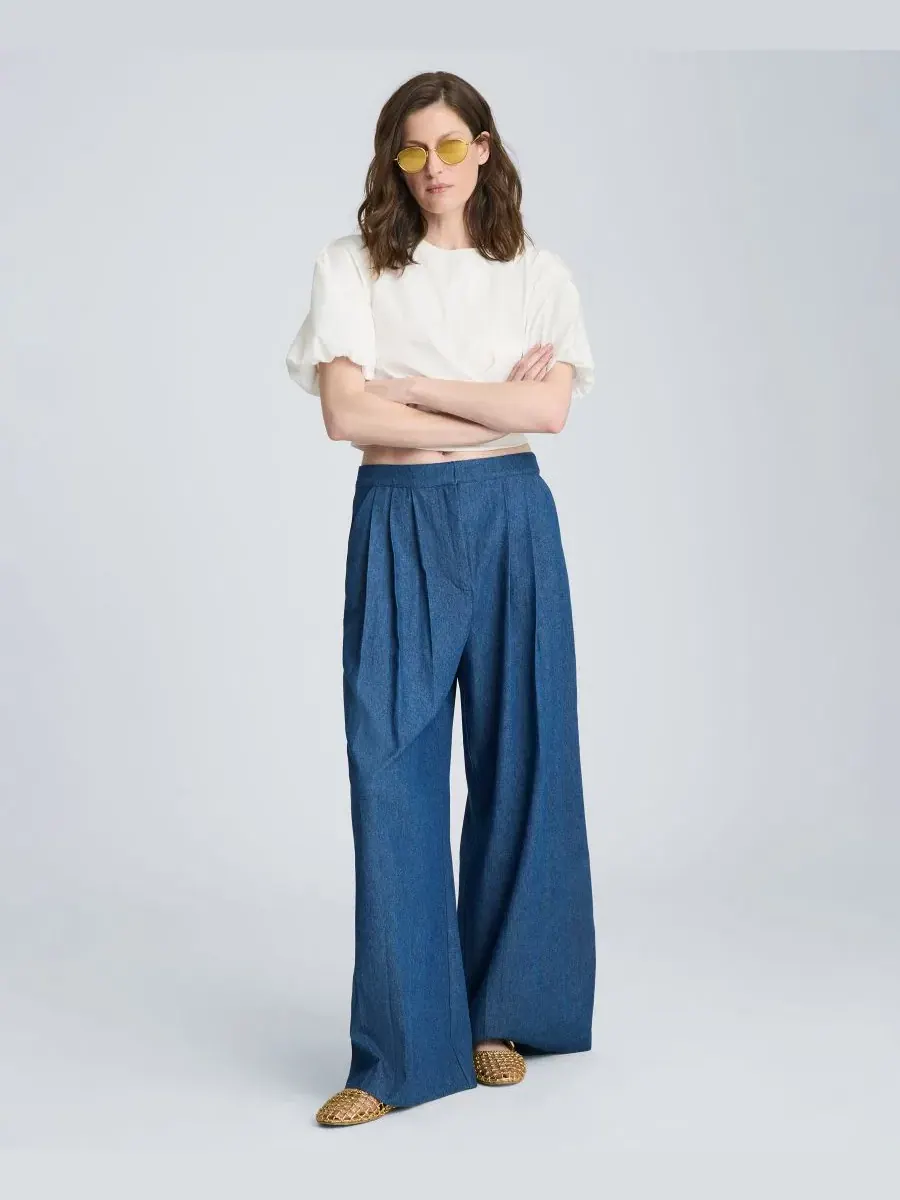 Брюки женские с высокой посадкой и защипами Kenneth Cole, Aries Wash — изображение 12 из 14