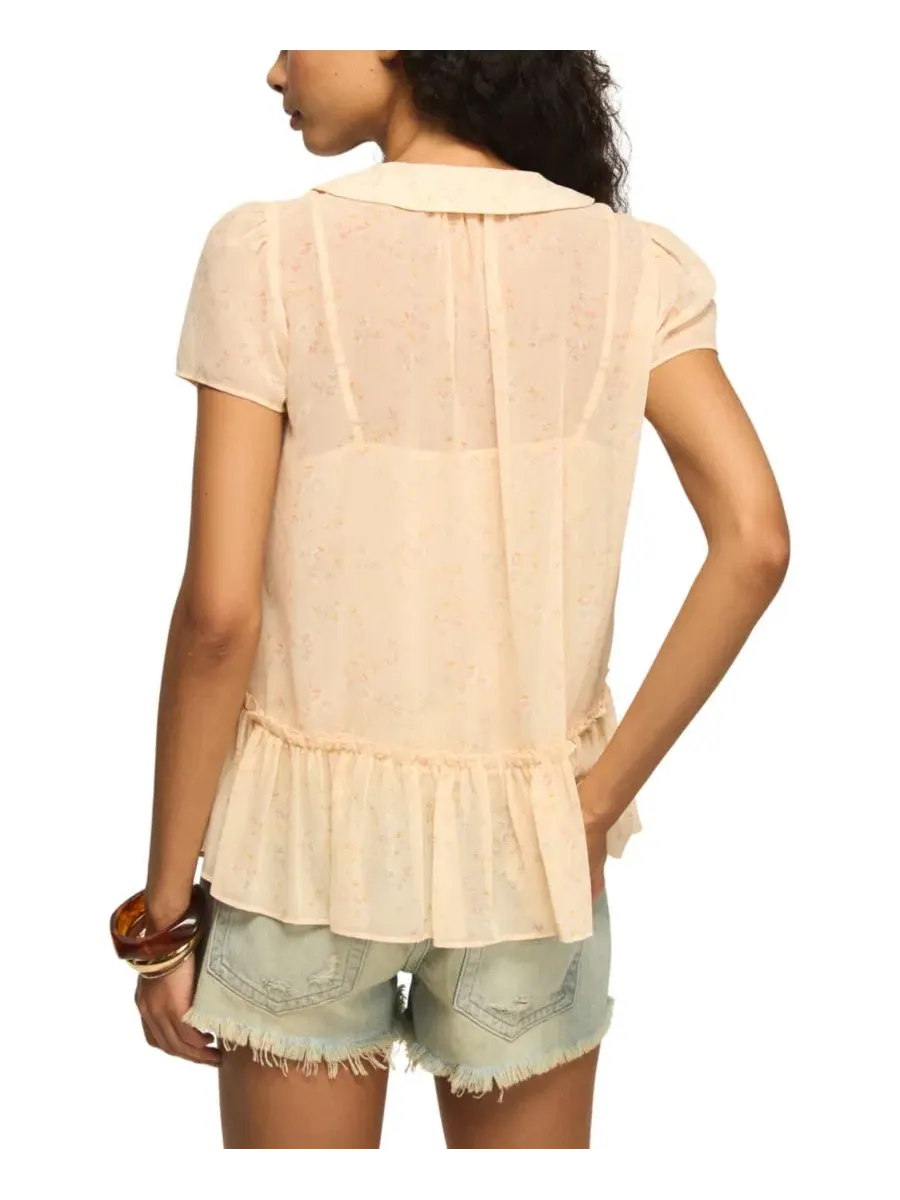 Женский топ с воротником Питера Пэна Swing Top Lucky Brand — изображение 5 из 6