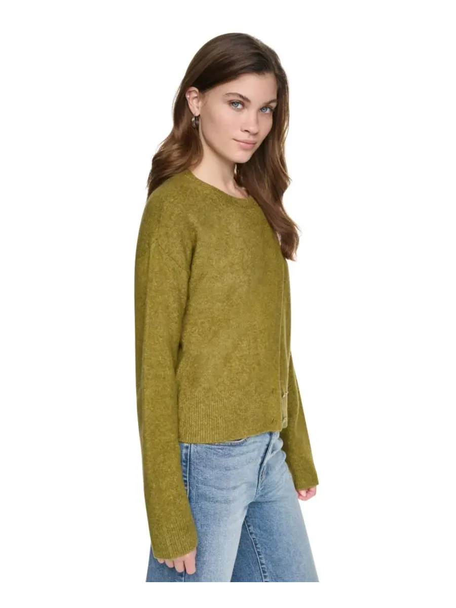 Кардиган с асимметричной застежкой и длинным рукавом DKNY Jeans, Crocodile — изображение 3 из 5