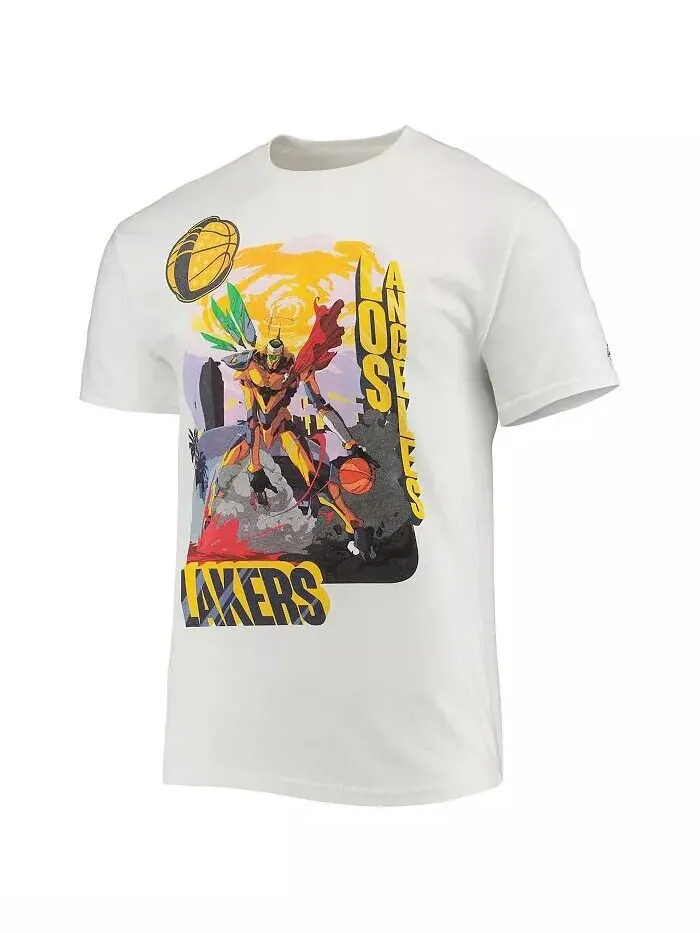 Мужская футболка NBA x McFlyy White Los Angeles Lakers Identify Artist Series NBA Exclusive — изображение 2 из 3