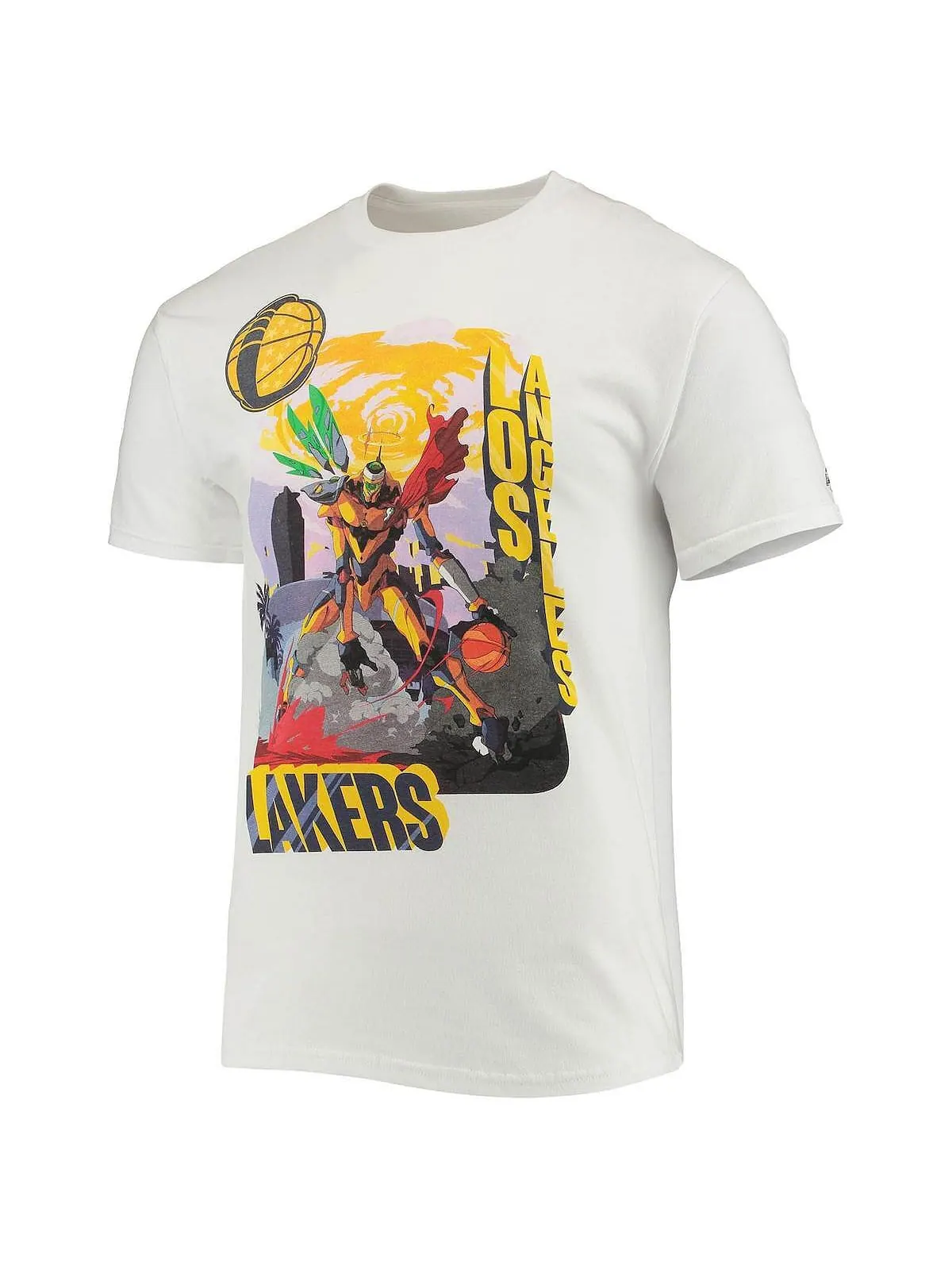 Мужская футболка nba x mcflyy white los angeles lakers с идентификацией artist series NBA Exclusive — изображение 2 из 3