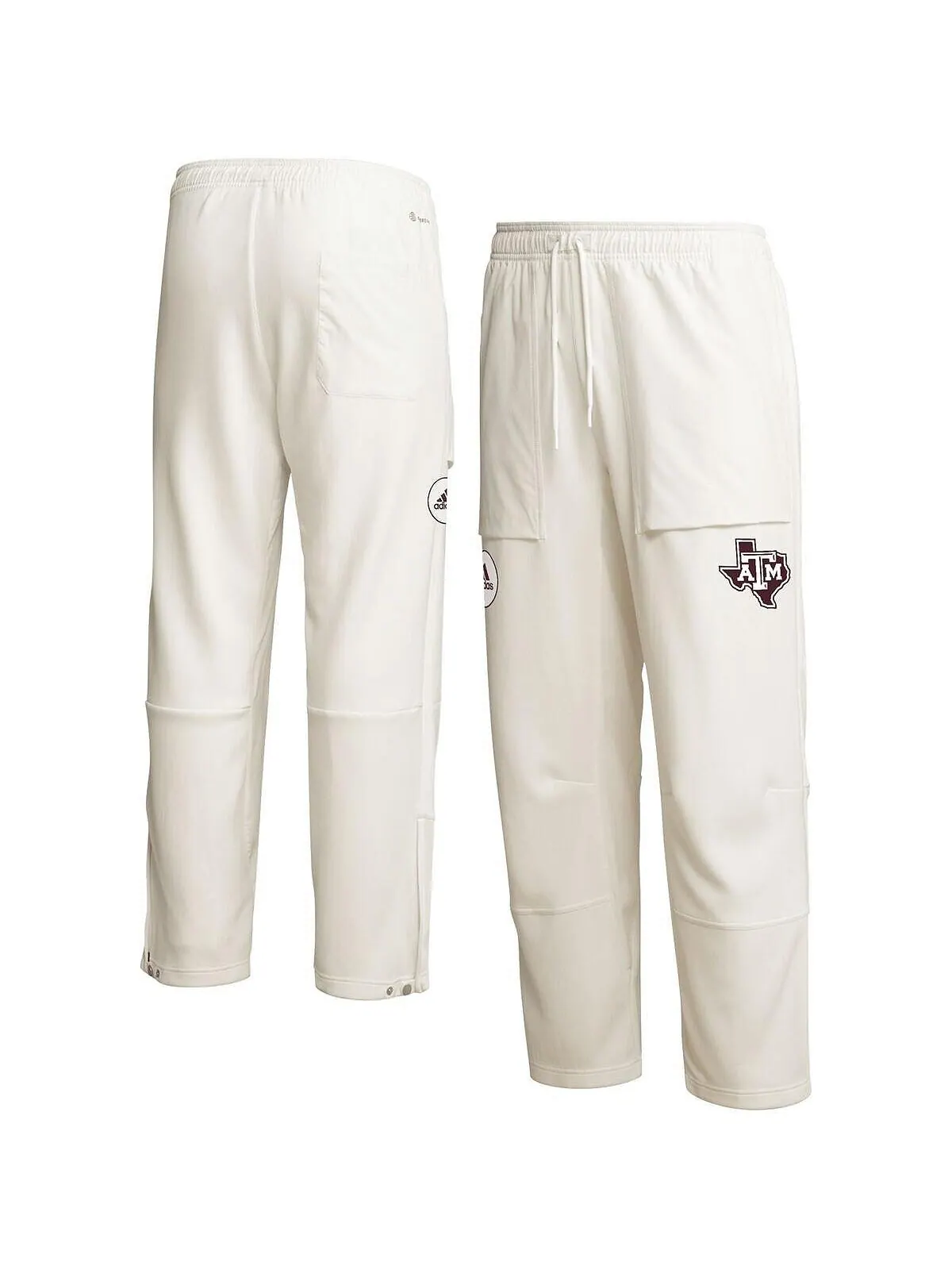Мужские кремовые брюки Texas A&M Aggies Zero Dye AEROREADY adidas