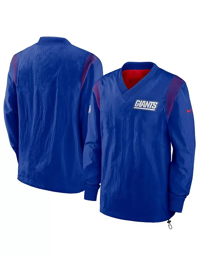 Мужская реверсивная ветровка с логотипом команды Royal New York Giants Sideline Team ID Nike