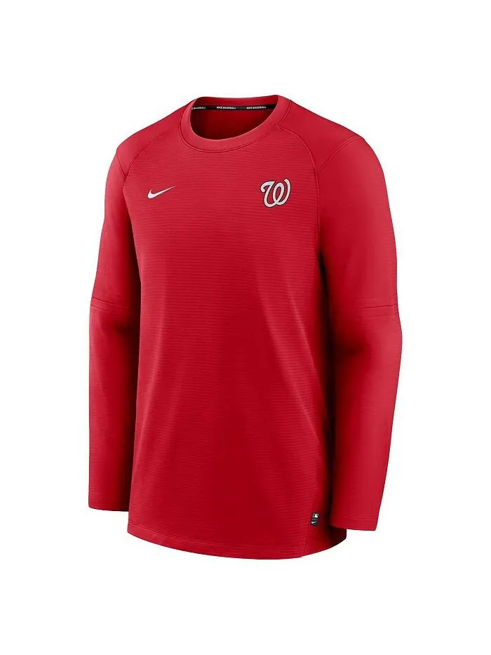 Мужская красная футболка с длинным рукавом и логотипом Washington Nationals Authentic Collection — изображение 2 из 3