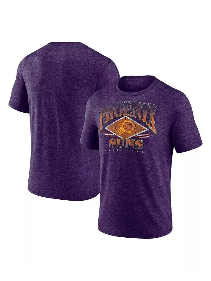 Мужская фиолетовая футболка Phoenix Suns True Classics Power Phase Tri-Blend Fanatics — изображение 1 из 1