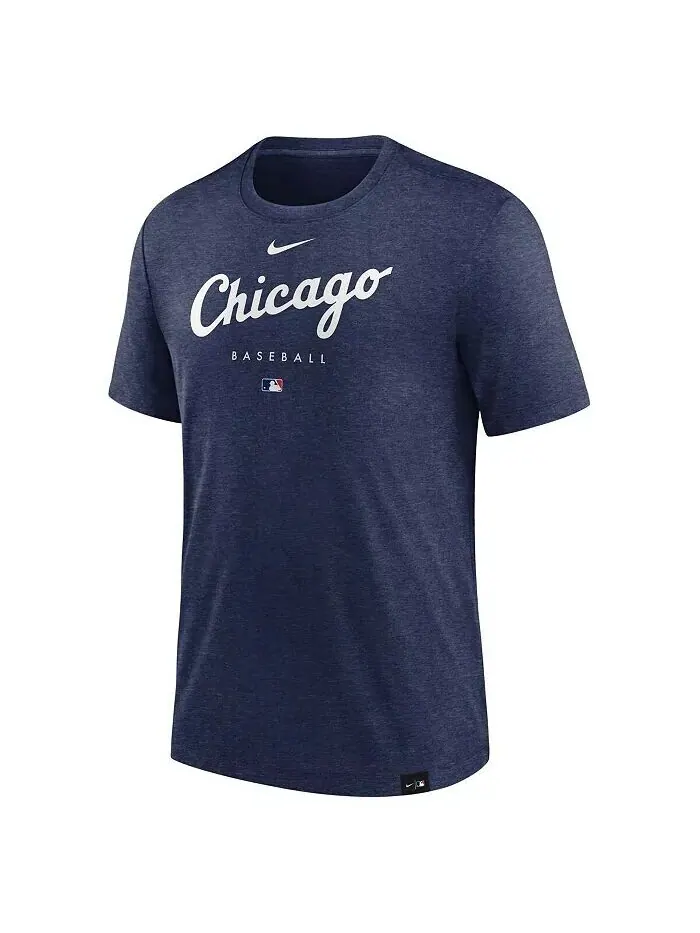 Футболка мужская Heather Navy Chicago White Sox Authentic Collection Early Work Tri-Blend — изображение 2 из 3