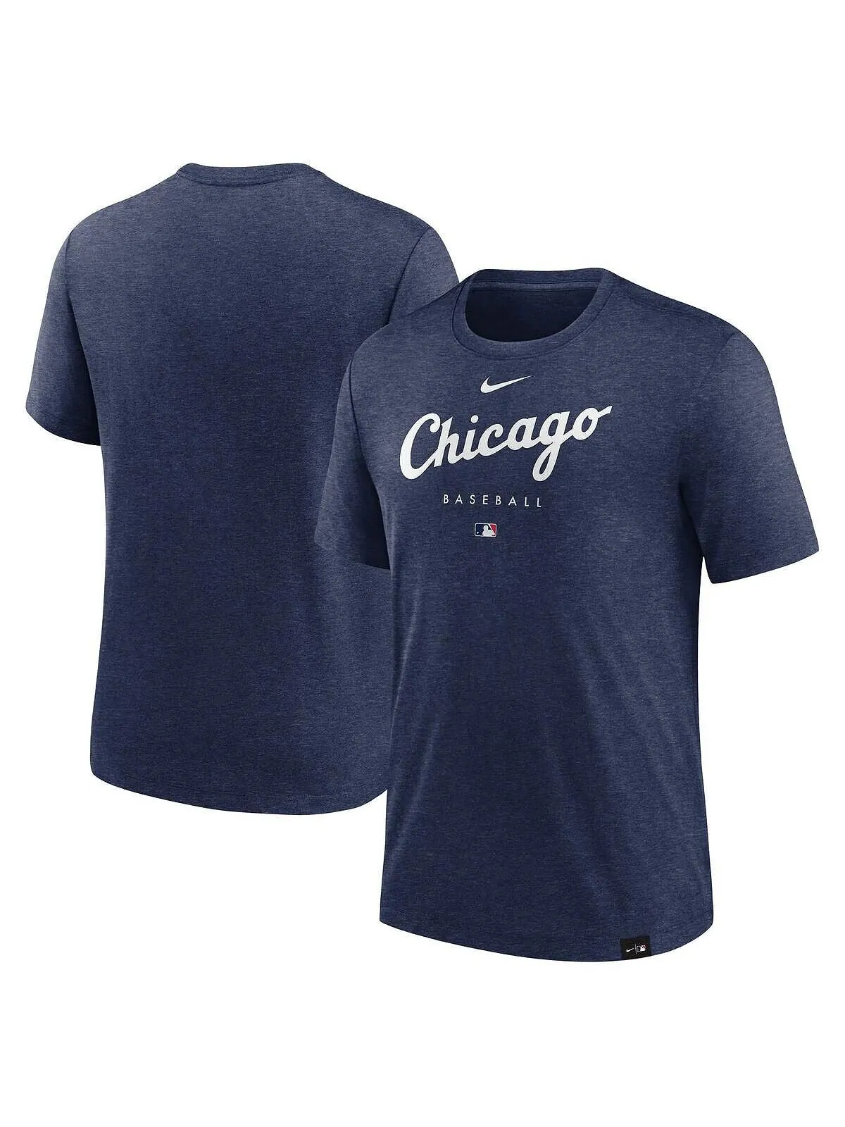 Мужская футболка Heather Navy Chicago White Sox Authentic Collection Early Work Tri-Blend — изображение 1 из 3, темно-синий