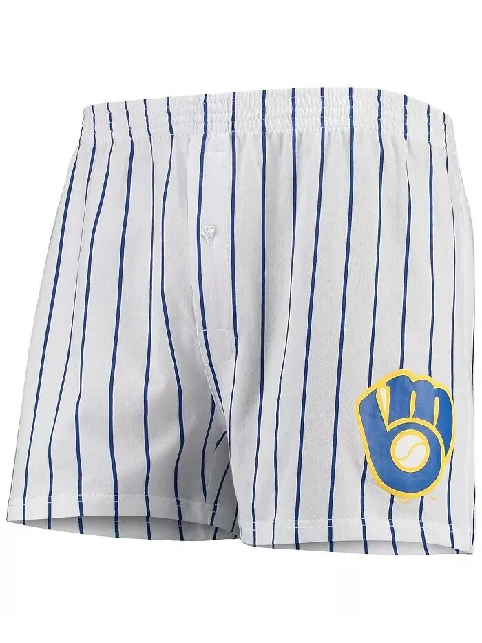 Мужские белые боксеры Milwaukee Brewers Vigor Concepts Sport — изображение 1 из 1
