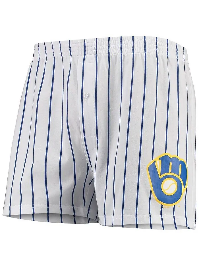 Мужские белые боксеры Milwaukee Brewers Vigor Concepts Sport — изображение 1 из 1, белый