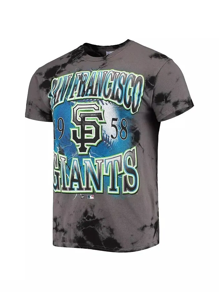 Мужская футболка '47 Charcoal San Francisco Giants Wonder Boy в винтажном стиле Tubular '47 Brand — изображение 2 из 3