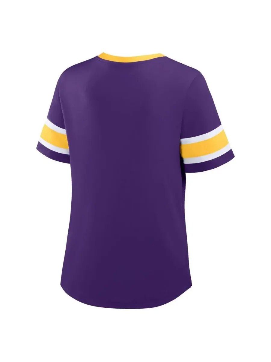 Fanatics Женская фиолетовая футболка Minnesota Vikings Redzone Draw Play Athena на шнуровке — изображение 2 из 3, фиолетовый