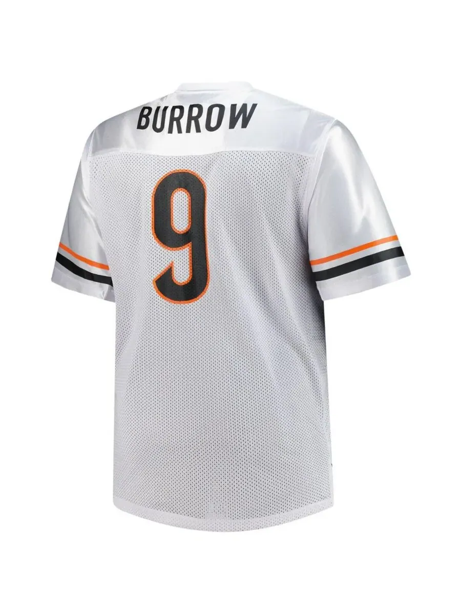 Fanatics Мужская белая футболка Joe Burrow с V-образным вырезом, модель Cincinnati Bengals — изображение 3 из 3, белый