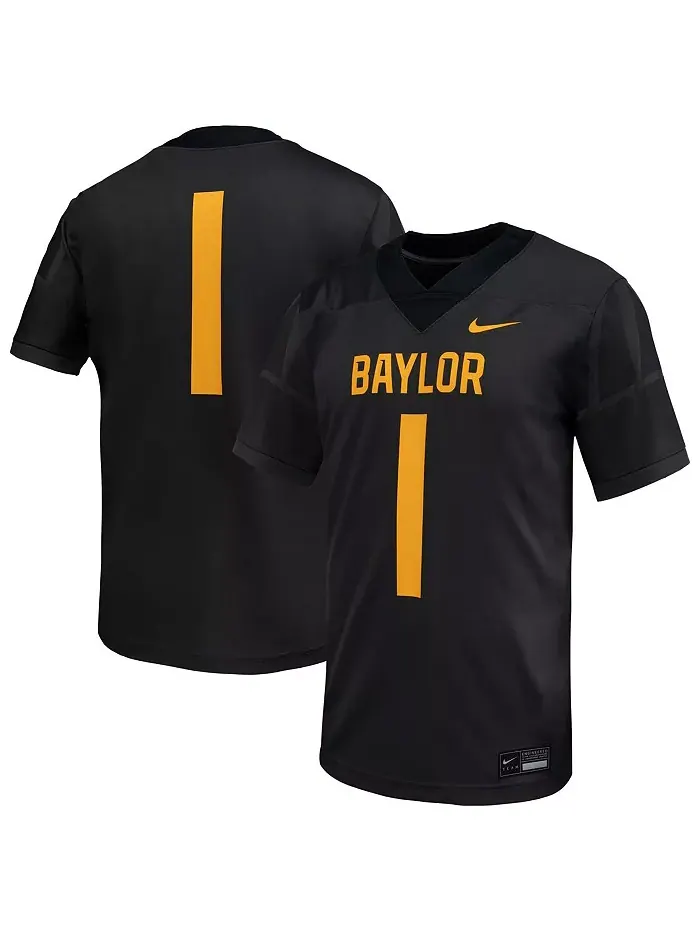 Мужская футбольная реплика джерси Baylor Bears Untouchable в цвете антрацит Nike — изображение 1 из 3