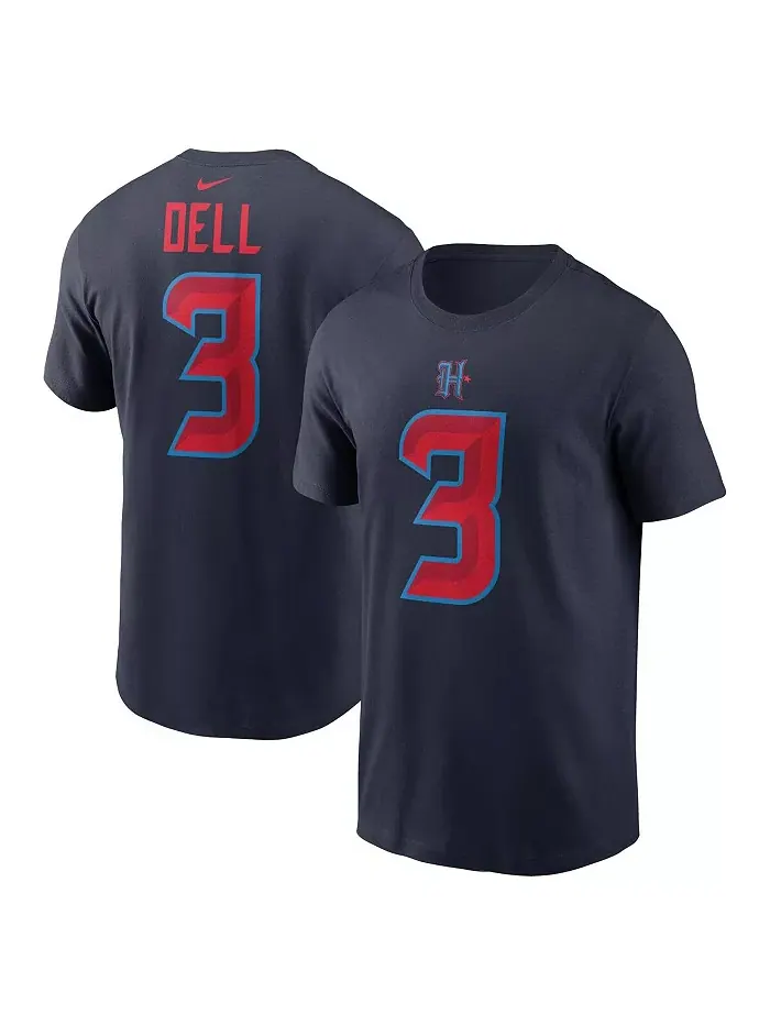 Мужская майка Dell Navy Houston Texans с именем и номером Nike — изображение 1 из 3