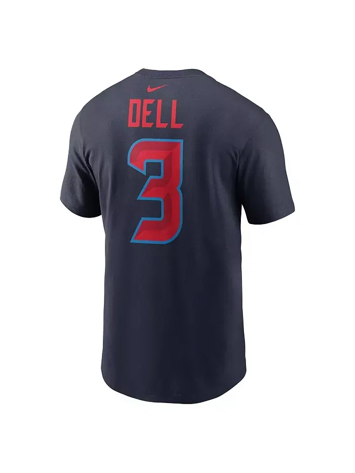 Мужская майка Dell Navy Houston Texans с именем и номером Nike — изображение 2 из 3