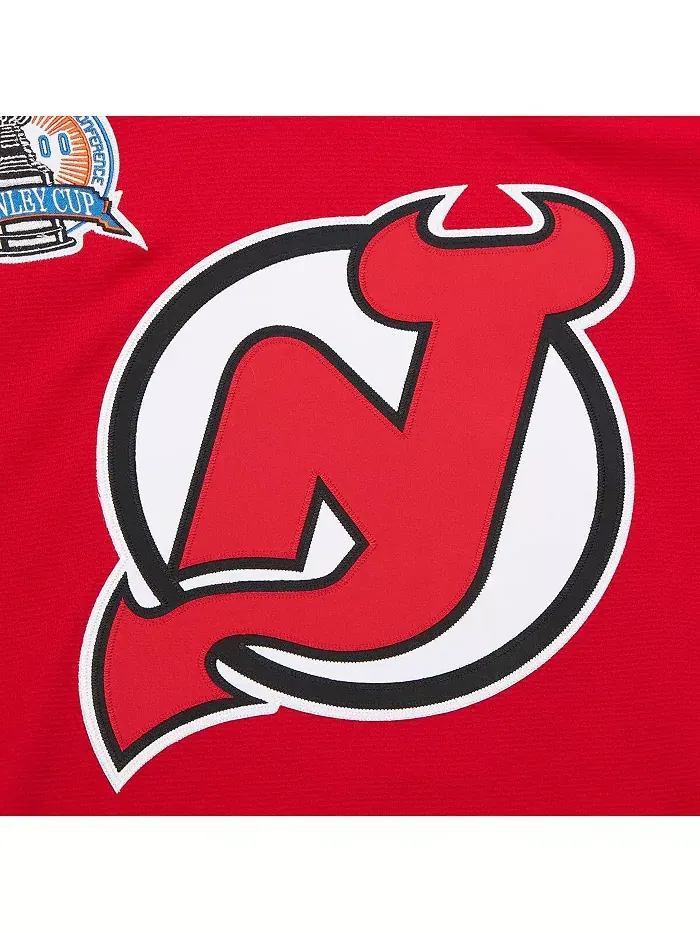 Мужская хоккейная футболка Scott Niedermayer New Jersey Devils красная Big Tall сезона 1999/00 Blue — изображение 4 из 5